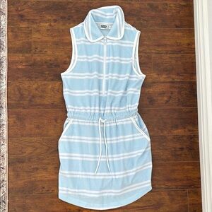 Beach Riot Sky Blue and White Sleeveless Mini Dress